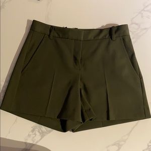 Theory Army Green Shorts